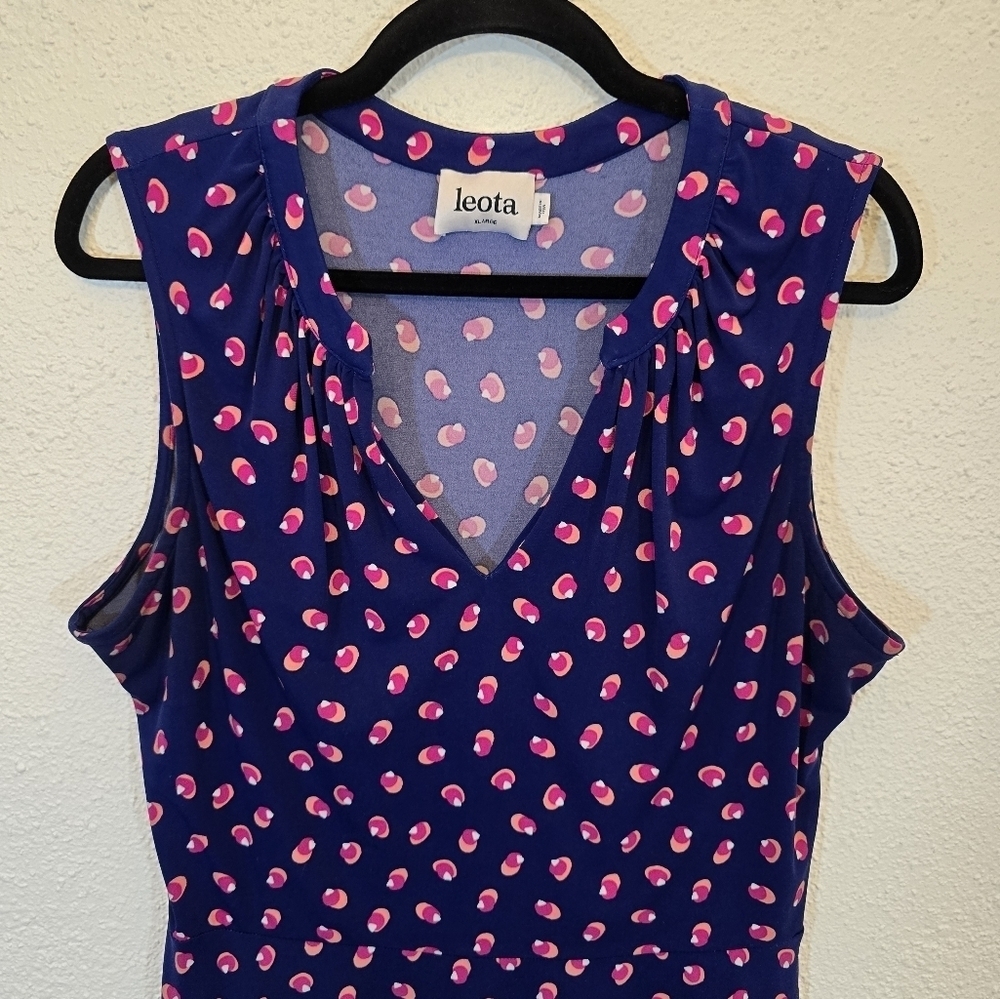 Leota XL Stretchy Sleeveless Novelty Print Dress - Picture 5 of 8